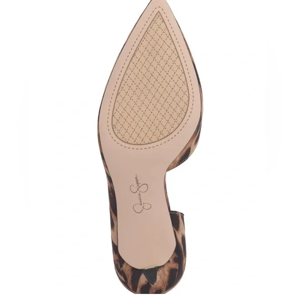 Jessica Simpson Leopard Print Pointed Toe D'Orsay Pump Size 7.5 - Picture 4 of 16